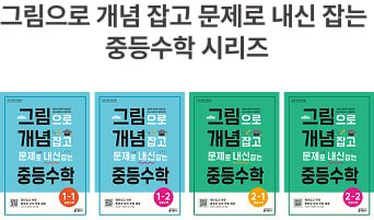 그림으로 개념 잡고 문제로 내신 잡는 중등수학 1-1, 1-2, 2-1, 2-2